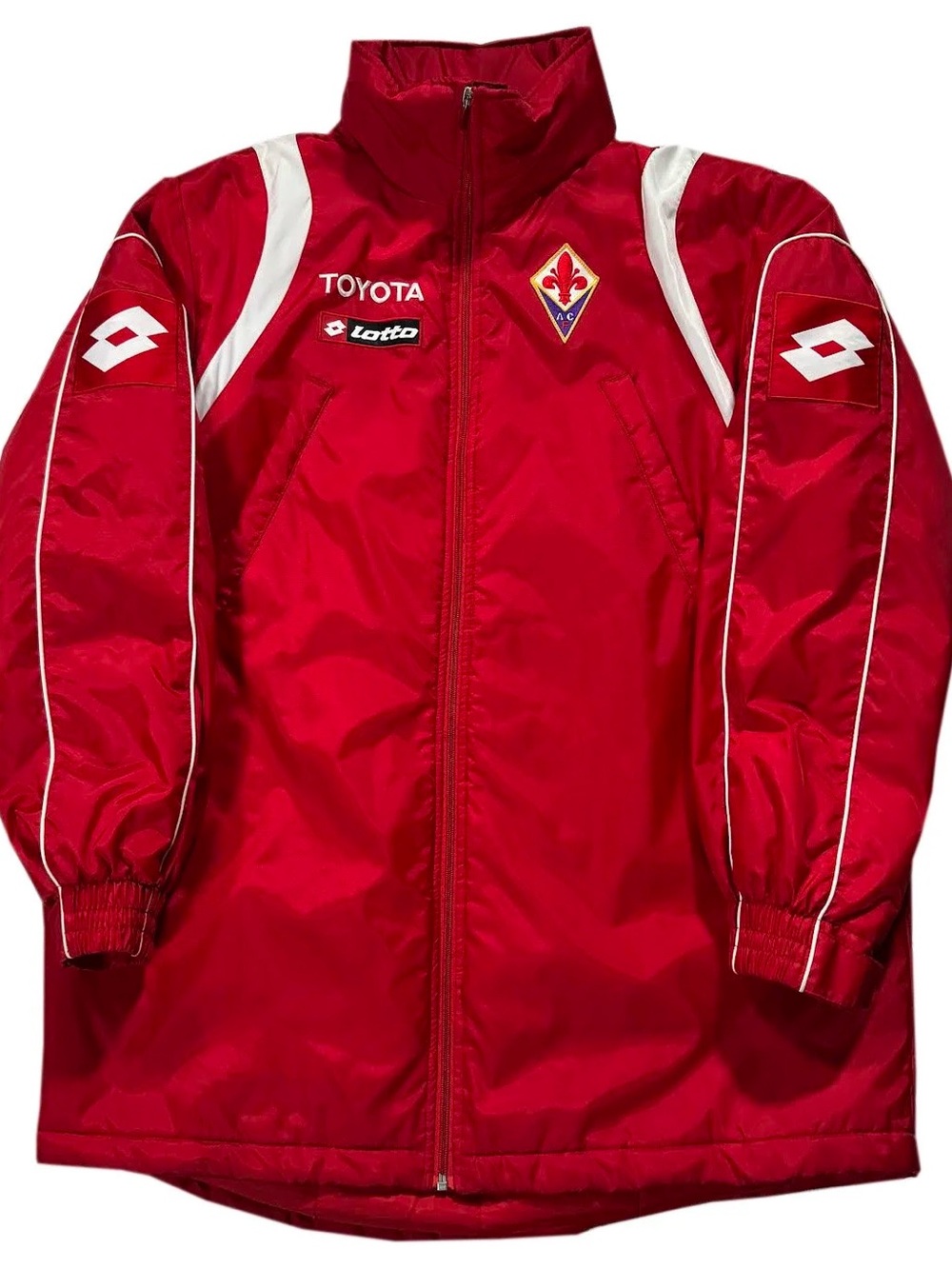 Vintage Lotto ACF Fiorentina Red Jacket (Size L)